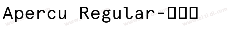 Apercu Regular字体转换